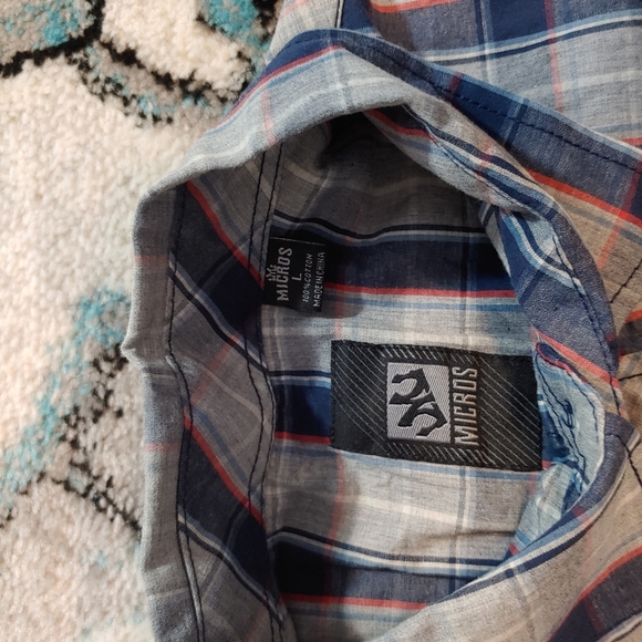 Micros Button down shirt Short Sleeve Men's - Picture 13 of 15